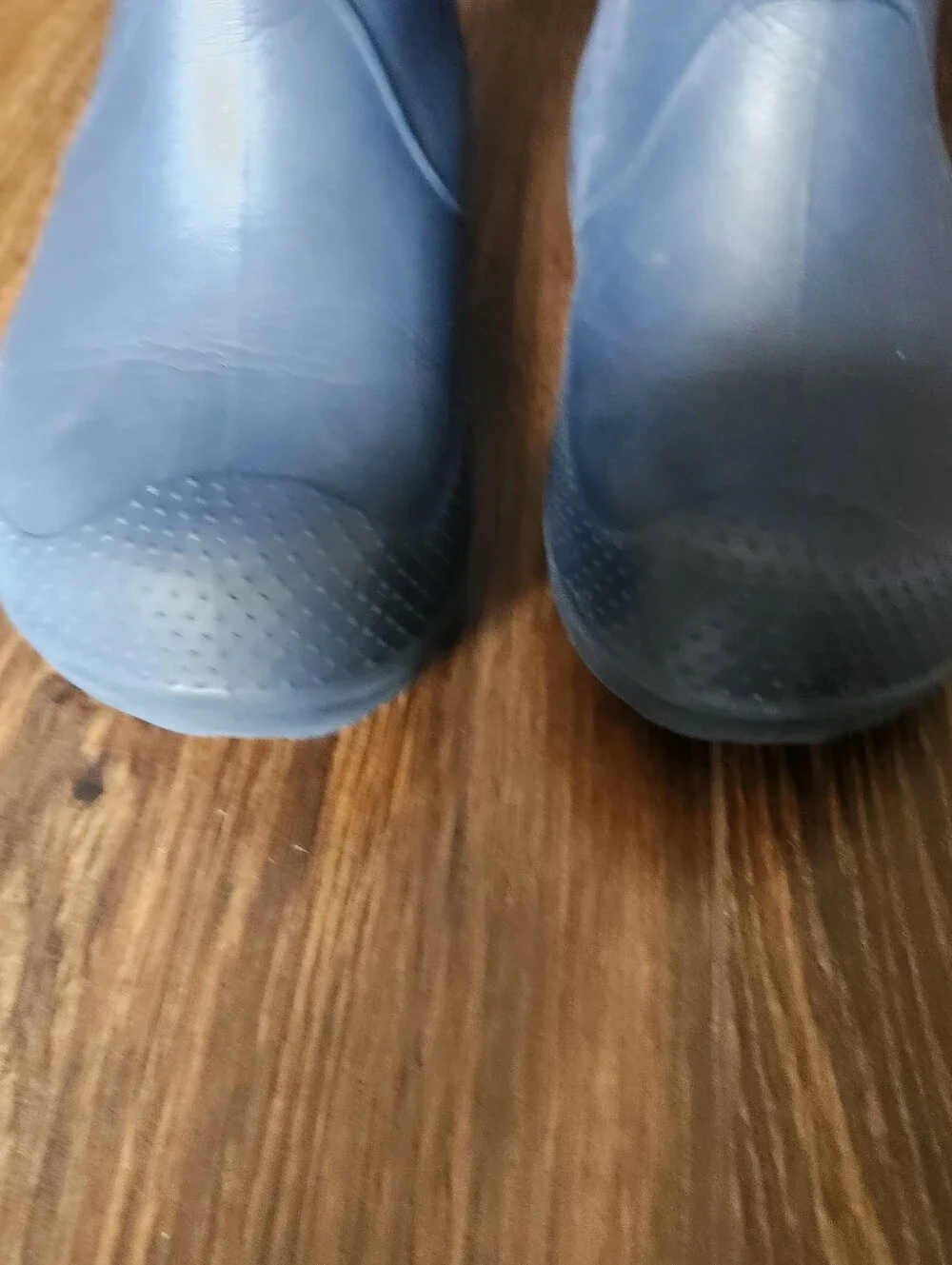 Crocs Waterproof Slip-On Rubber Rain Boots in Blue